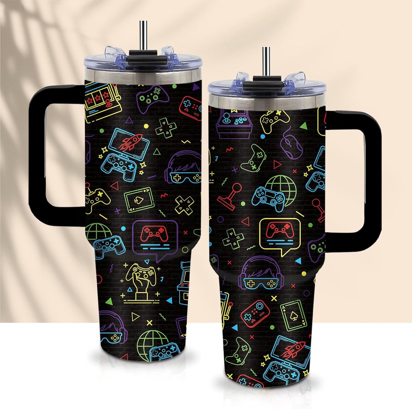 40oz Chaos Coordinator Tumbler with Handle, Funny Gifts for Women Coworker - Insulated Boss Travel Mug, Coffee Tumbler for Office Manager/Administrative Assistant/Secretary Appreciation Christmas Gift