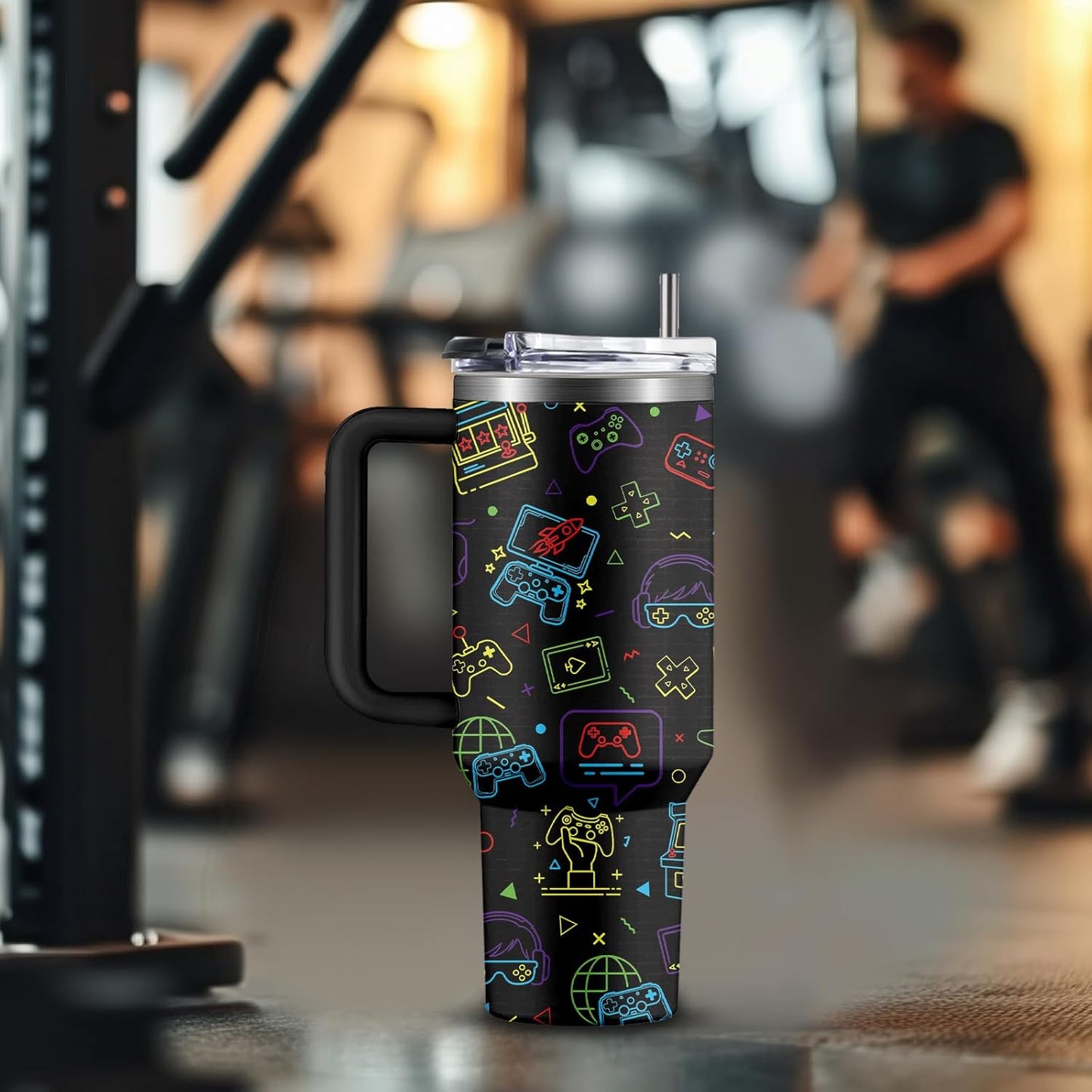 40oz Chaos Coordinator Tumbler with Handle, Funny Gifts for Women Coworker - Insulated Boss Travel Mug, Coffee Tumbler for Office Manager/Administrative Assistant/Secretary Appreciation Christmas Gift