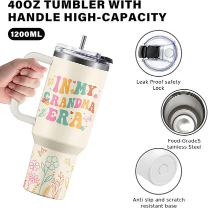 40oz Chaos Coordinator Tumbler with Handle, Funny Gifts for Women Coworker - Insulated Boss Travel Mug, Coffee Tumbler for Office Manager/Administrative Assistant/Secretary Appreciation Christmas Gift