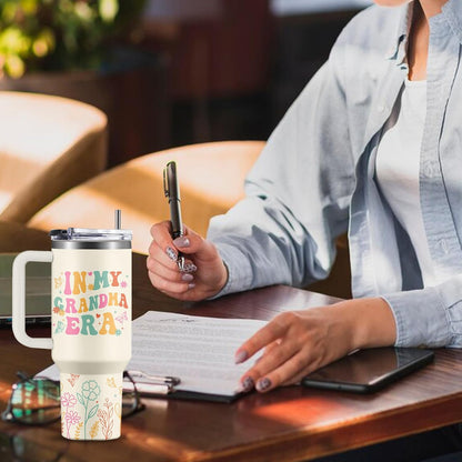 40oz Chaos Coordinator Tumbler with Handle, Funny Gifts for Women Coworker - Insulated Boss Travel Mug, Coffee Tumbler for Office Manager/Administrative Assistant/Secretary Appreciation Christmas Gift