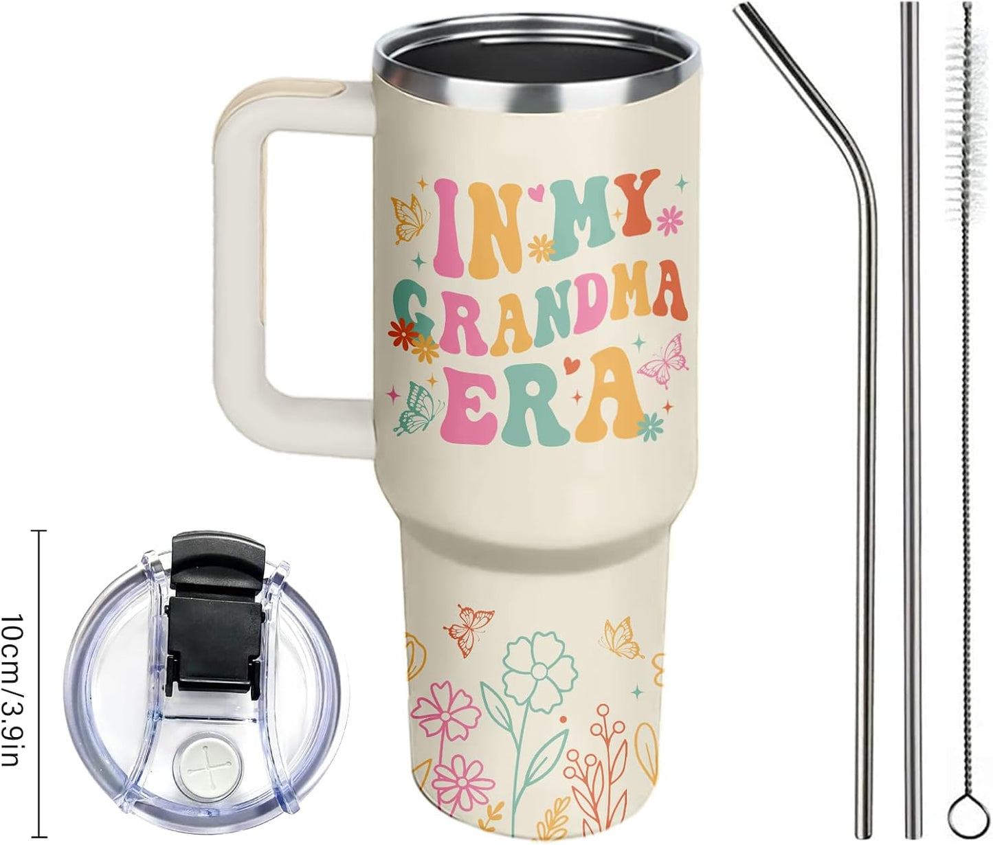 40oz Chaos Coordinator Tumbler with Handle, Funny Gifts for Women Coworker - Insulated Boss Travel Mug, Coffee Tumbler for Office Manager/Administrative Assistant/Secretary Appreciation Christmas Gift