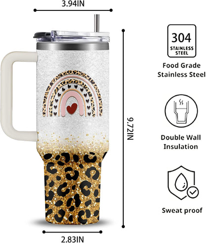 40oz Chaos Coordinator Tumbler with Handle, Funny Gifts for Women Coworker - Insulated Boss Travel Mug, Coffee Tumbler for Office Manager/Administrative Assistant/Secretary Appreciation Christmas Gift