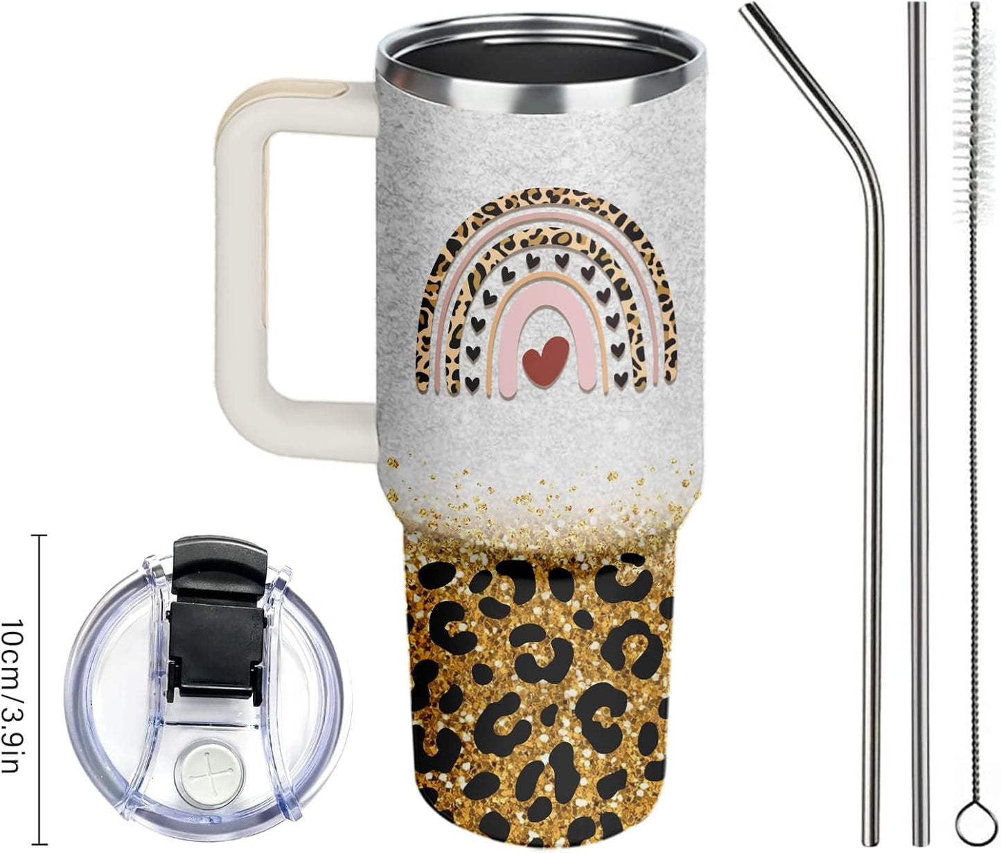 40oz Chaos Coordinator Tumbler with Handle, Funny Gifts for Women Coworker - Insulated Boss Travel Mug, Coffee Tumbler for Office Manager/Administrative Assistant/Secretary Appreciation Christmas Gift
