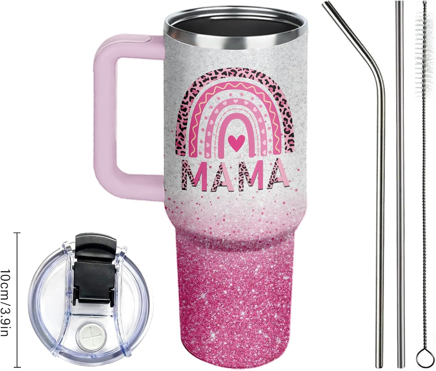 40oz Chaos Coordinator Tumbler with Handle, Funny Gifts for Women Coworker - Insulated Boss Travel Mug, Coffee Tumbler for Office Manager/Administrative Assistant/Secretary Appreciation Christmas Gift