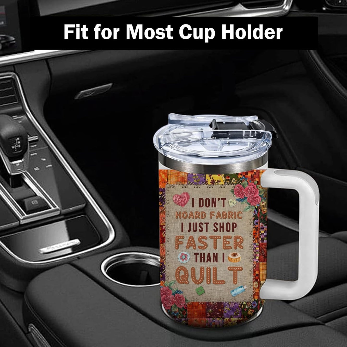 40oz Chaos Coordinator Tumbler with Handle, Funny Gifts for Women Coworker - Insulated Boss Travel Mug, Coffee Tumbler for Office Manager/Administrative Assistant/Secretary Appreciation Christmas Gift