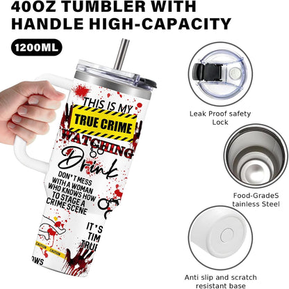 40oz Chaos Coordinator Tumbler with Handle, Funny Gifts for Women Coworker - Insulated Boss Travel Mug, Coffee Tumbler for Office Manager/Administrative Assistant/Secretary Appreciation Christmas Gift
