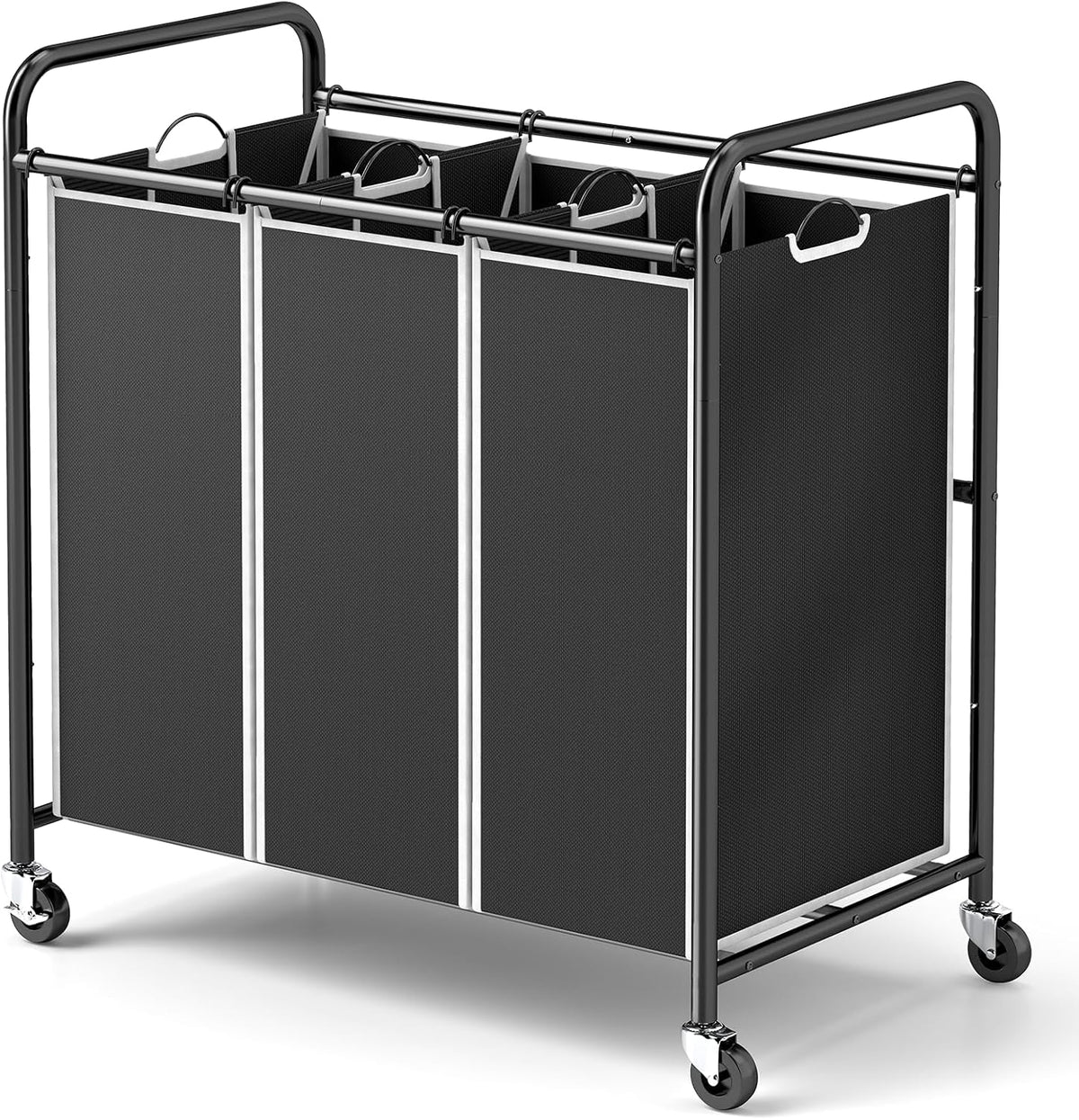 Laundry Sorter Hamper 3 Section, Divided Laundry Basket Organizer
