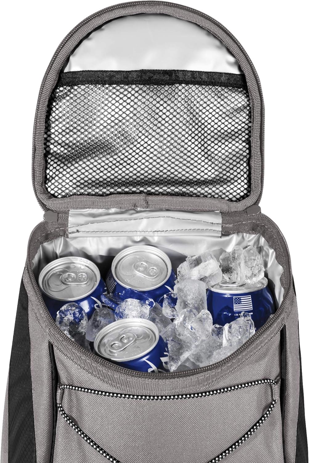 ONIVA - a Picnic Time brand PTX Backpack Cooler, Soft Cooler Backpack, Insulated Lunch Bag, (Navy Blue with Gray Accents)