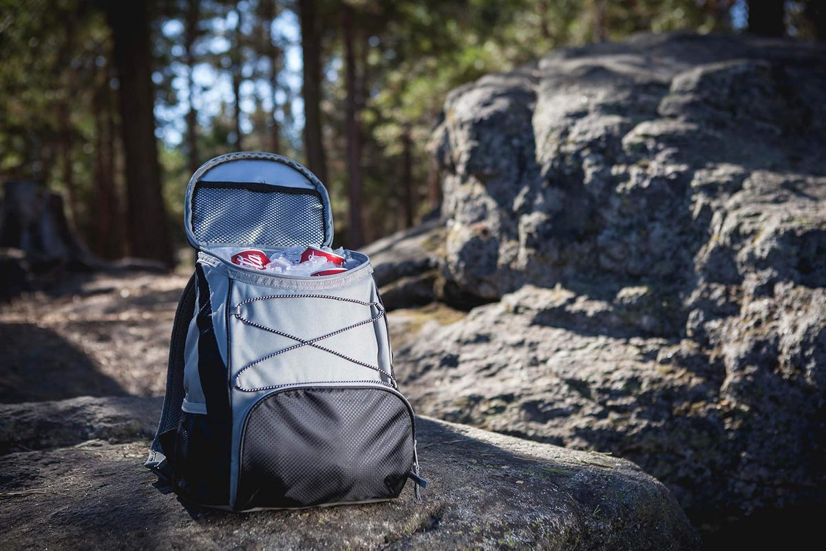 ONIVA - a Picnic Time brand PTX Backpack Cooler, Soft Cooler Backpack, Insulated Lunch Bag, (Navy Blue with Gray Accents)