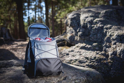 ONIVA - a Picnic Time brand PTX Backpack Cooler, Soft Cooler Backpack, Insulated Lunch Bag, (Navy Blue with Gray Accents)