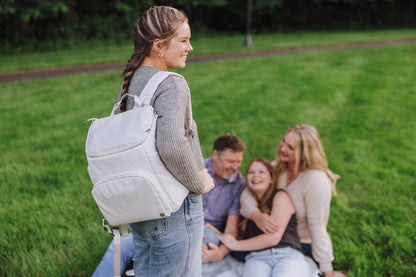 ONIVA - a Picnic Time brand PTX Backpack Cooler, Soft Cooler Backpack, Insulated Lunch Bag, (Navy Blue with Gray Accents)
