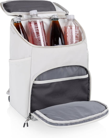 ONIVA - a Picnic Time brand PTX Backpack Cooler, Soft Cooler Backpack, Insulated Lunch Bag, (Navy Blue with Gray Accents)