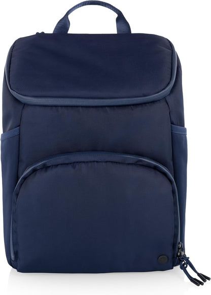 ONIVA - a Picnic Time brand PTX Backpack Cooler, Soft Cooler Backpack, Insulated Lunch Bag, (Navy Blue with Gray Accents)