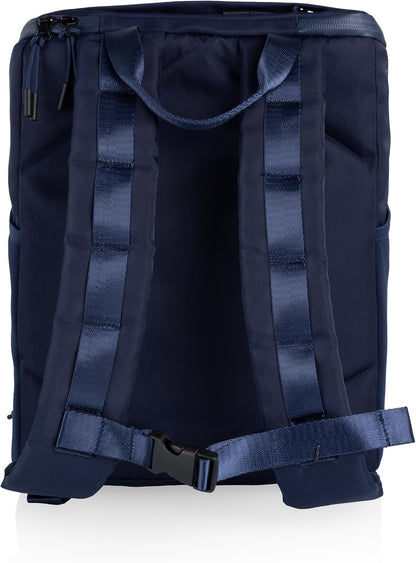 ONIVA - a Picnic Time brand PTX Backpack Cooler, Soft Cooler Backpack, Insulated Lunch Bag, (Navy Blue with Gray Accents)