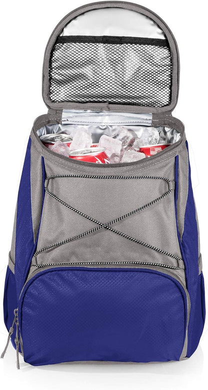 ONIVA - a Picnic Time brand PTX Backpack Cooler, Soft Cooler Backpack, Insulated Lunch Bag, (Navy Blue with Gray Accents)