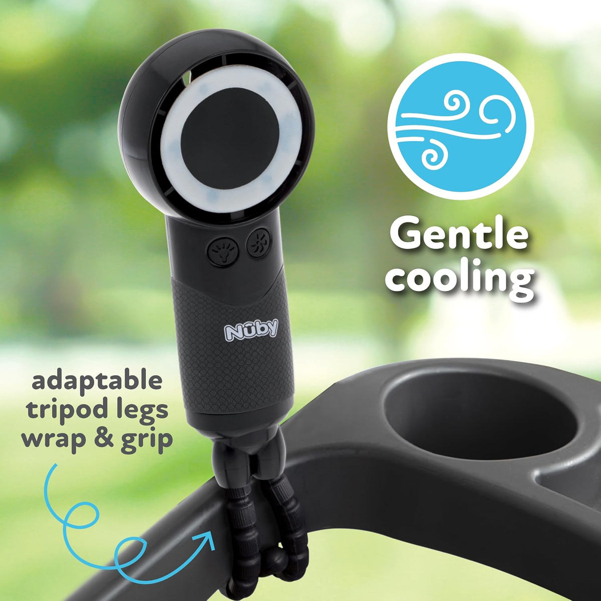 Nuby Turbo Flexible Tripod 5-Speed Stroller Fan