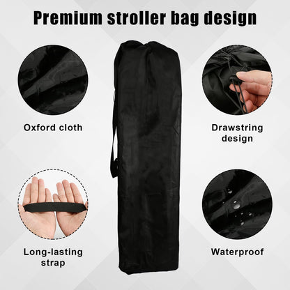 Stroller Bag, Waterproof Stroller Bag Portable Stroller Gate Check Bag with Handle Stroller Cover for Airplane Travel Large Single Stroller Storage