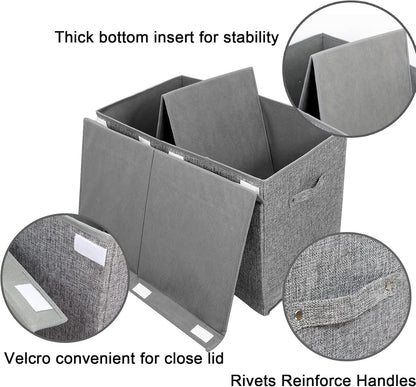 122L Large Toy Box Chest Storage with Lid, Collapsible Kid Toy Storage