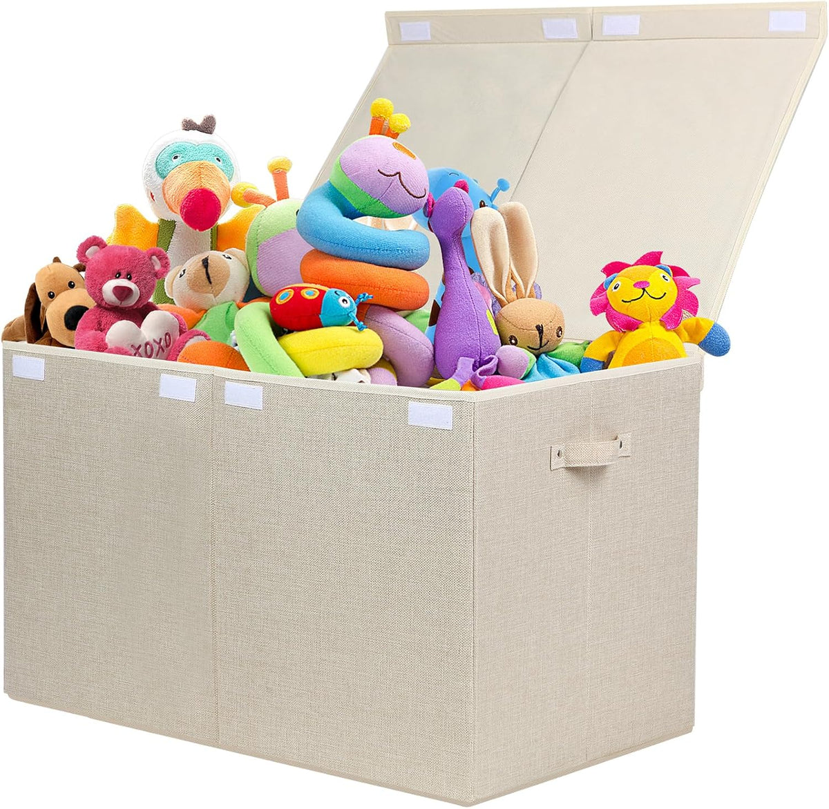 122L Large Toy Box Chest Storage with Lid, Collapsible Kid Toy Storage