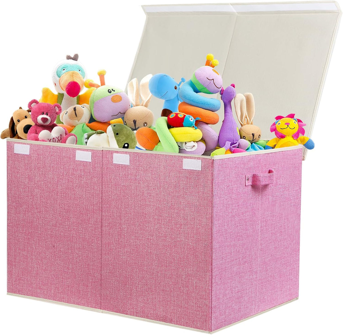 122L Large Toy Box Chest Storage with Lid, Collapsible Kid Toy Storage