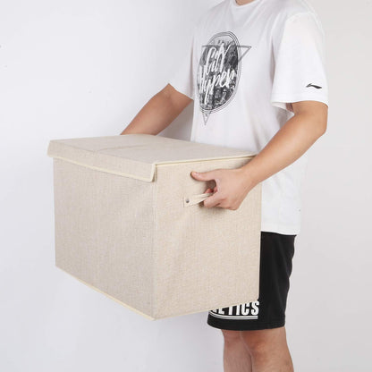 122L Large Toy Box Chest Storage with Lid, Collapsible Kid Toy Storage