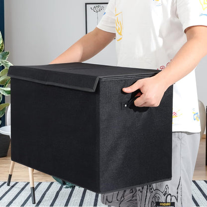 122L Large Toy Box Chest Storage with Lid, Collapsible Kid Toy Storage
