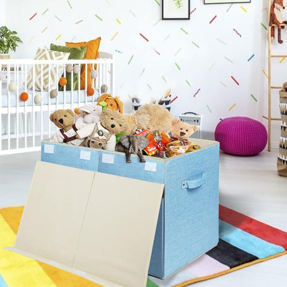 122L Large Toy Box Chest Storage with Lid, Collapsible Kid Toy Storage