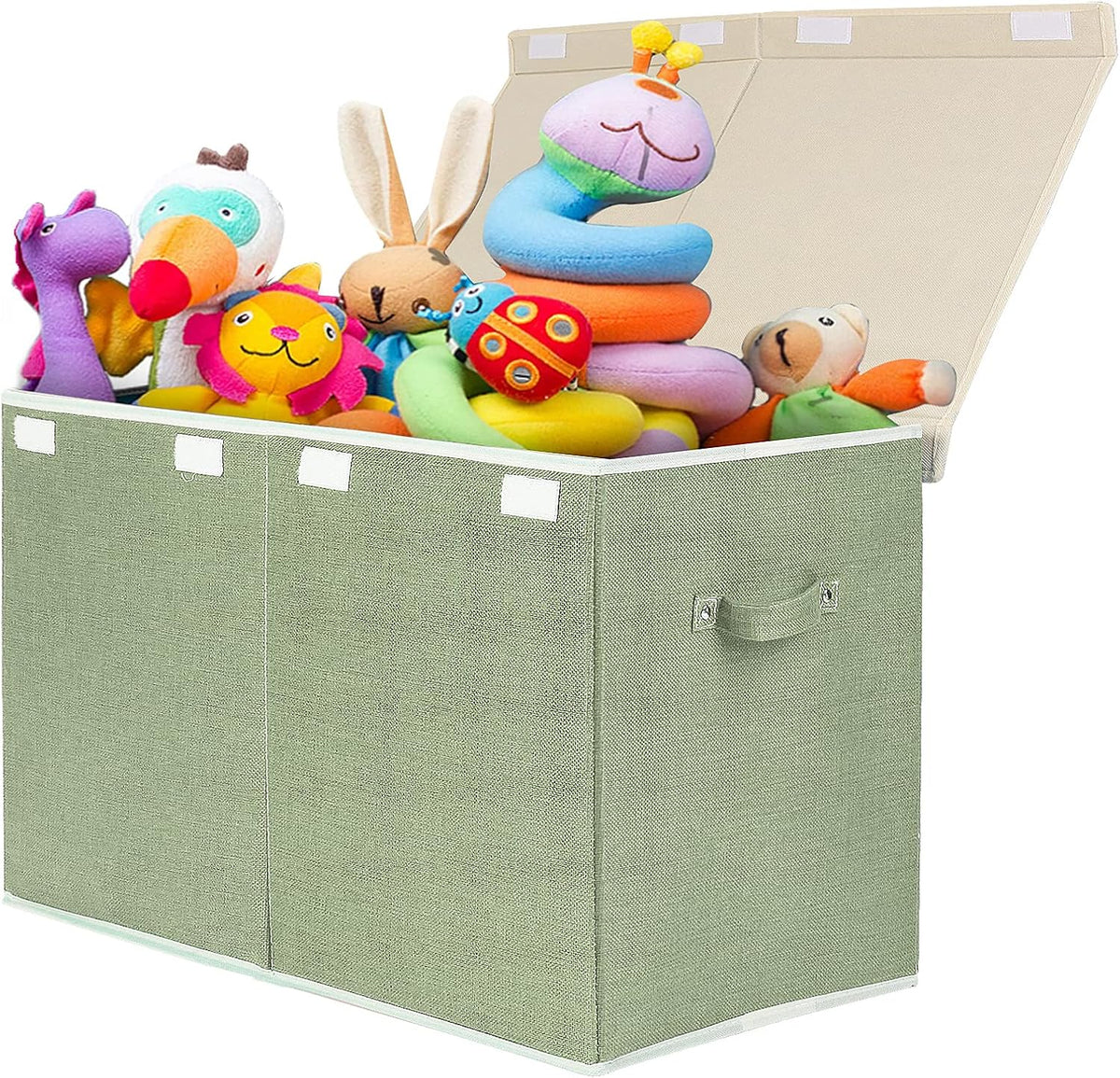 122L Large Toy Box Chest Storage with Lid, Collapsible Kid Toy Storage