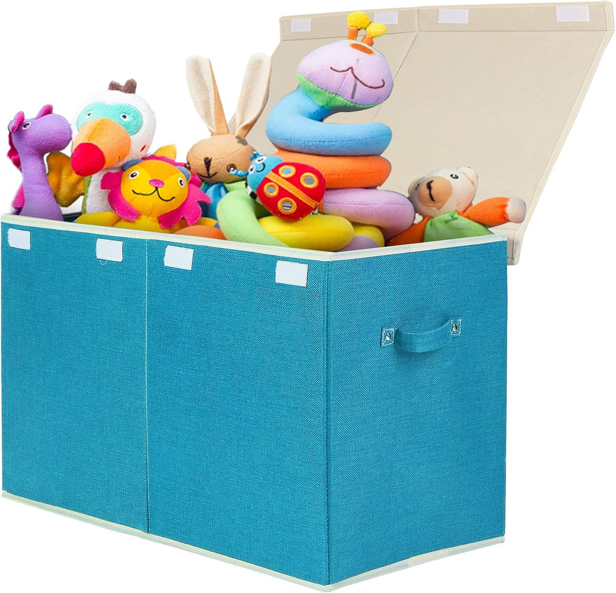 122L Large Toy Box Chest Storage with Lid, Collapsible Kid Toy Storage