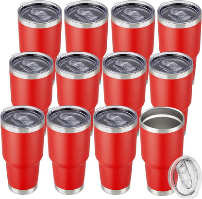 30 oz Tumbler with Lid Stainless Steel Tumblers, 1 Pack | Vacuum Insulated Cup, Leak Proof Lid, Powder Coated Travel Mug, Double Wall, Keep Cold Drinks for 12 Hours, Stainless