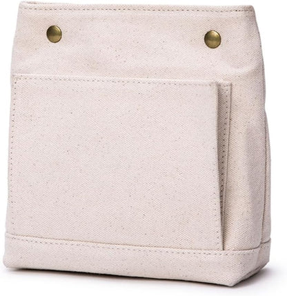 Lightweight Handbag Organizers Insert with Multiple Pockets - Handbag Organizer for Storage and Organization, Cosmetic Bag, Cotton Canvas （XS, Beige）