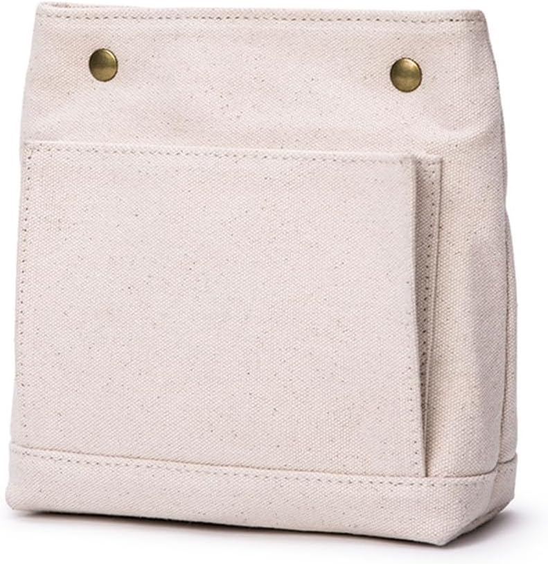 Lightweight Handbag Organizers Insert with Multiple Pockets - Handbag Organizer for Storage and Organization, Cosmetic Bag, Cotton Canvas （XS, Beige）