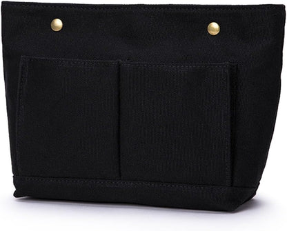 Lightweight Handbag Organizers Insert with Multiple Pockets - Handbag Organizer for Storage and Organization, Cosmetic Bag, Cotton Canvas （XS, Beige）