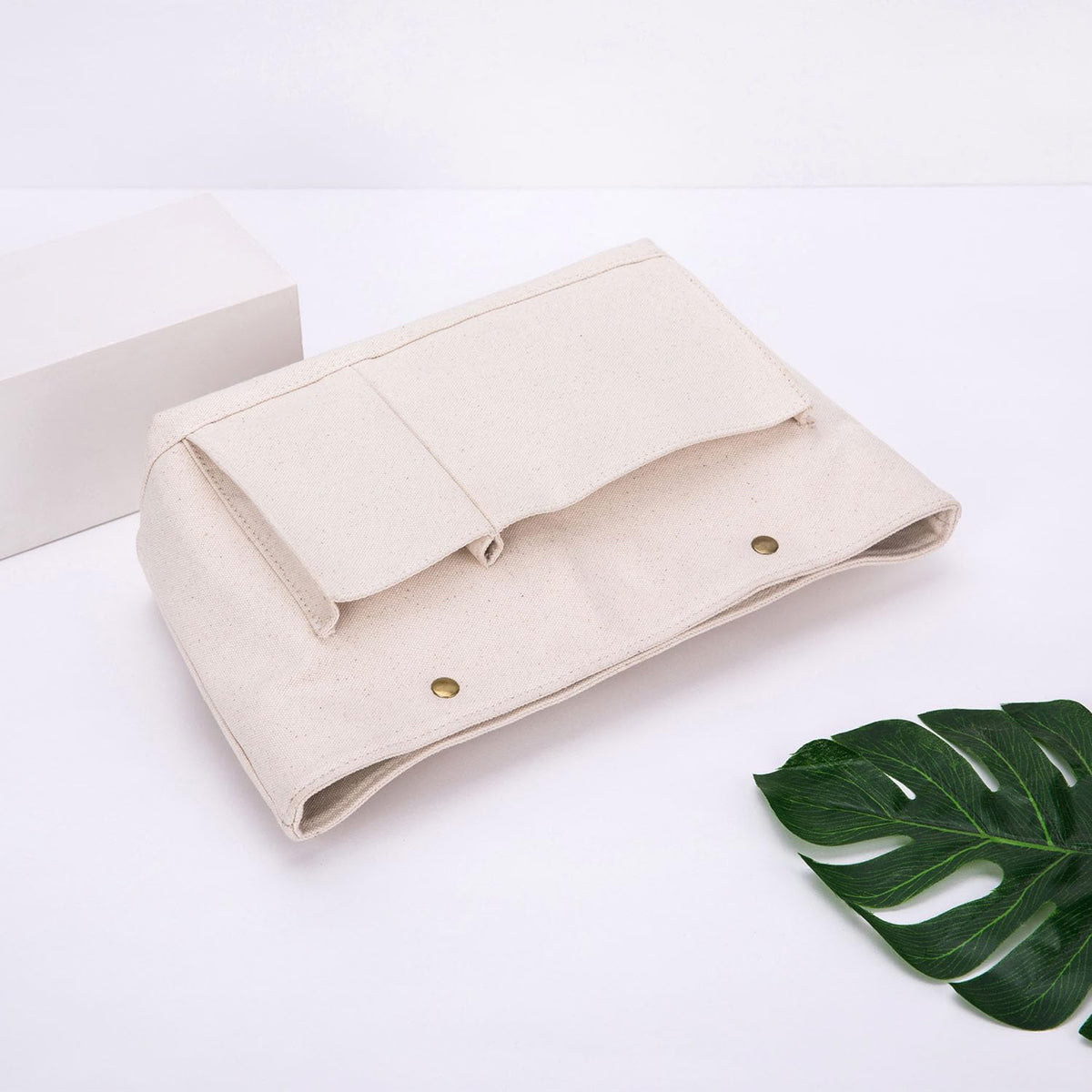Lightweight Handbag Organizers Insert with Multiple Pockets - Handbag Organizer for Storage and Organization, Cosmetic Bag, Cotton Canvas （XS, Beige）