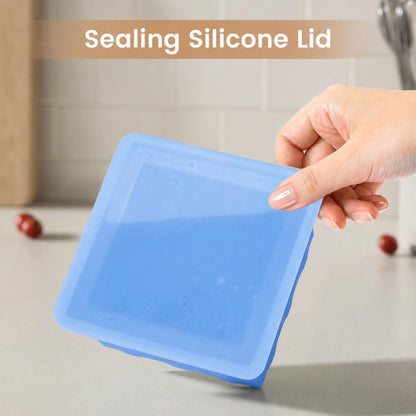Silicone Freezer Tray for Soup Ice Cubes: 2-Cup Freezing Trays with Lid for Meal Prep - 4Pack Silicon Soup Portion Freeze Tray Make Stock Souped Ice Cube