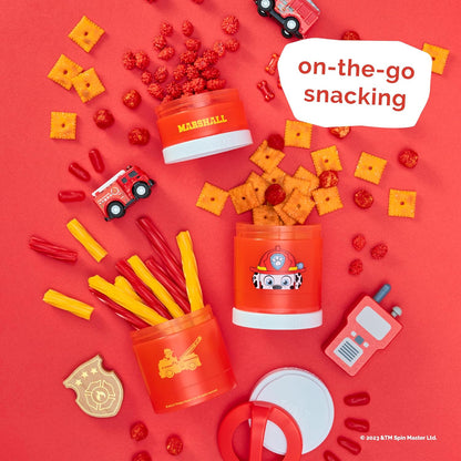 Paw Patrol Stackable Snack Containers for Babies, Kids, and Toddlers, 3 Stackable Snack Cups for School and Travel, Formula Friendly, Cupholder Friendly, Marshall