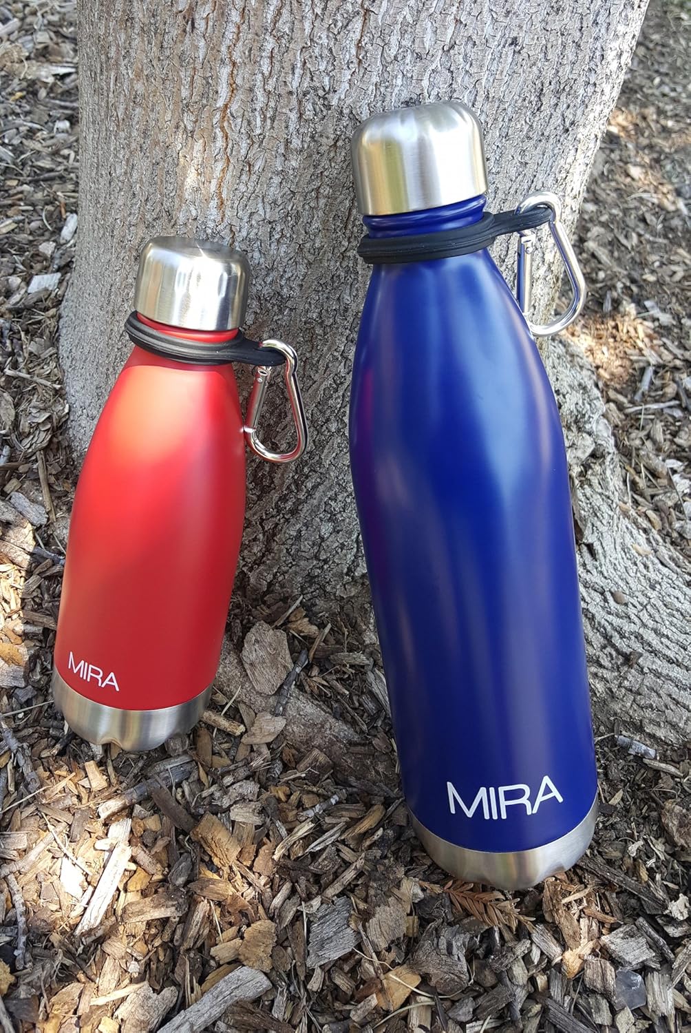 Durable Silicone Carrier with Carabiner Clip | Fits Any 12oz, 17oz and 25oz Cola Shaped Water Bottles for Outdoor Activities or Daily Use