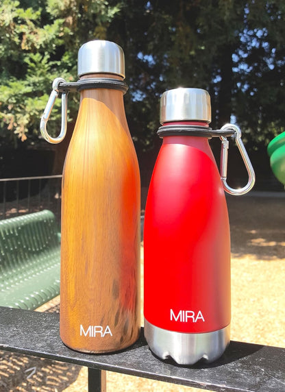 Durable Silicone Carrier with Carabiner Clip | Fits Any 12oz, 17oz and 25oz Cola Shaped Water Bottles for Outdoor Activities or Daily Use