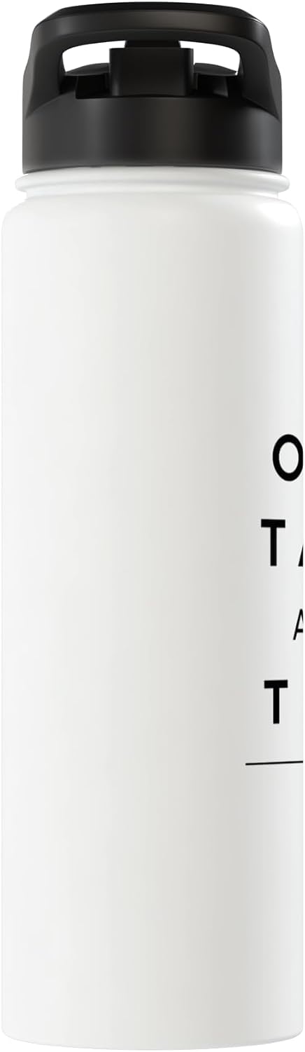 One Task At A Time Minimal Focus Productivity Shirt Stainless Steel Insulated Water Bottle