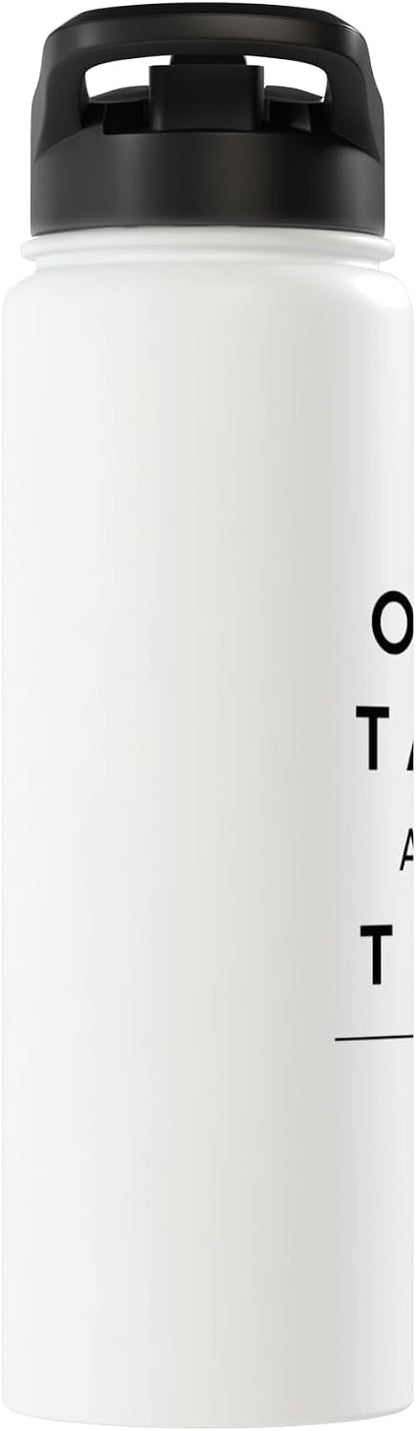One Task At A Time Minimal Focus Productivity Shirt Stainless Steel Insulated Water Bottle