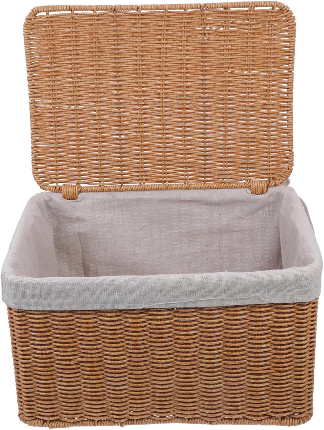 Multi-purpose Storage Basket Lid Boys and Girls Toy Organizer Woven Hamper for Laundry Decorative Box