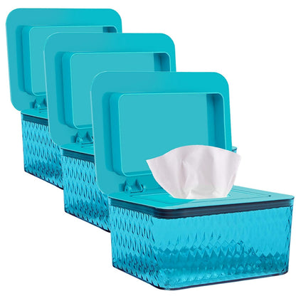 Wet Baby Wipes Dispenser - Large Capacity Wipe Holder Seal-Designed Dust-Proof Wet Wipes Container Keep Diaper Wipes Fresh