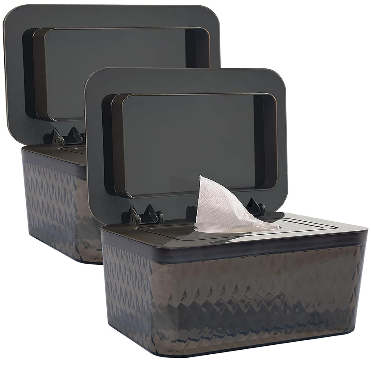 Wet Baby Wipes Dispenser - Large Capacity Wipe Holder Seal-Designed Dust-Proof Wet Wipes Container Keep Diaper Wipes Fresh