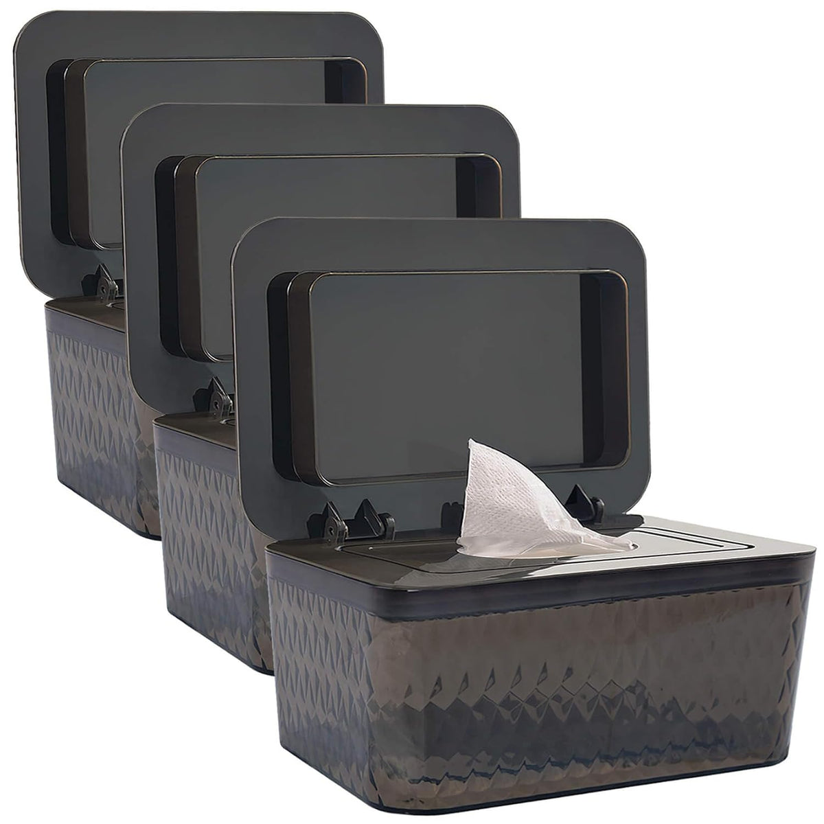 Wet Baby Wipes Dispenser - Large Capacity Wipe Holder Seal-Designed Dust-Proof Wet Wipes Container Keep Diaper Wipes Fresh