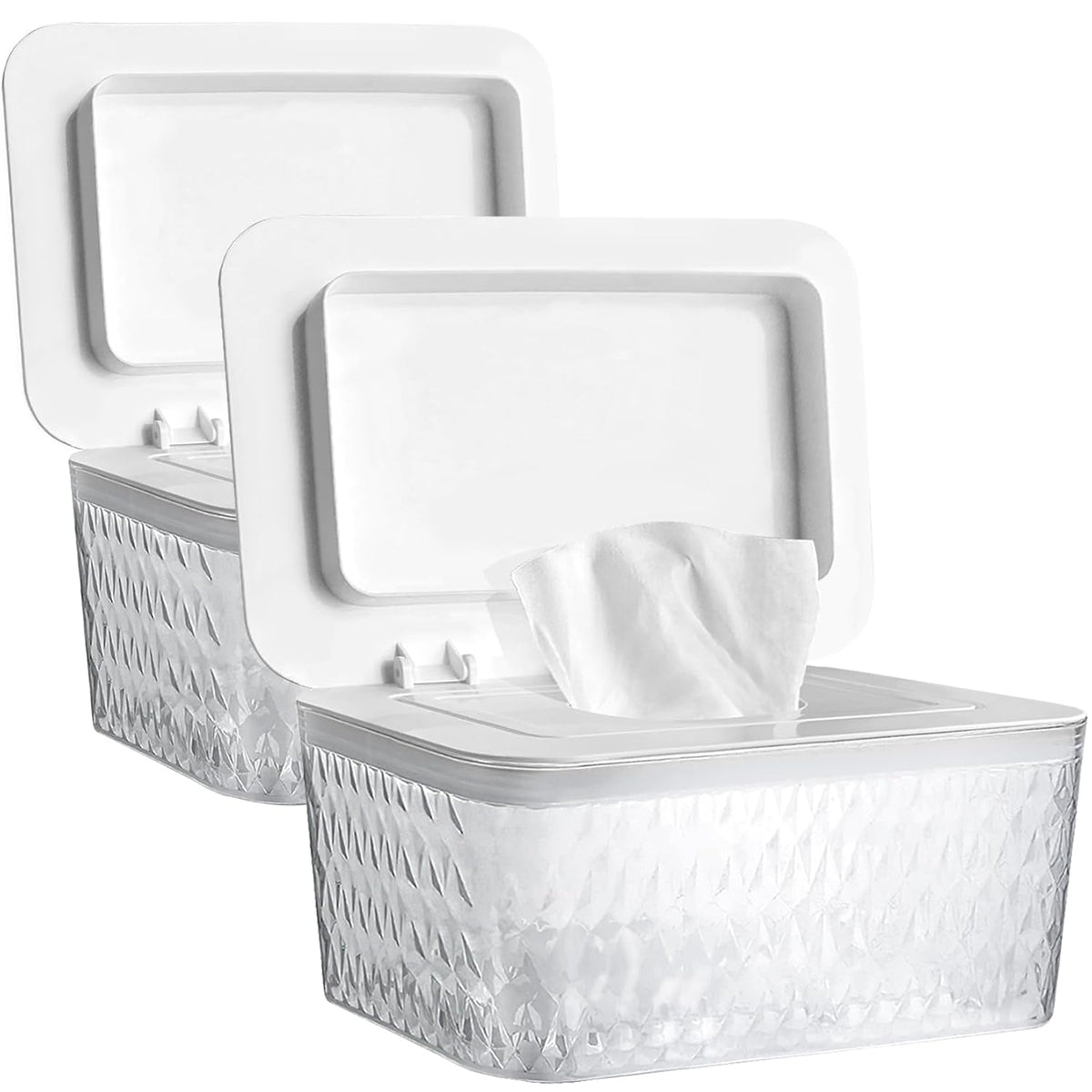 Wet Baby Wipes Dispenser - Large Capacity Wipe Holder Seal-Designed Dust-Proof Wet Wipes Container Keep Diaper Wipes Fresh