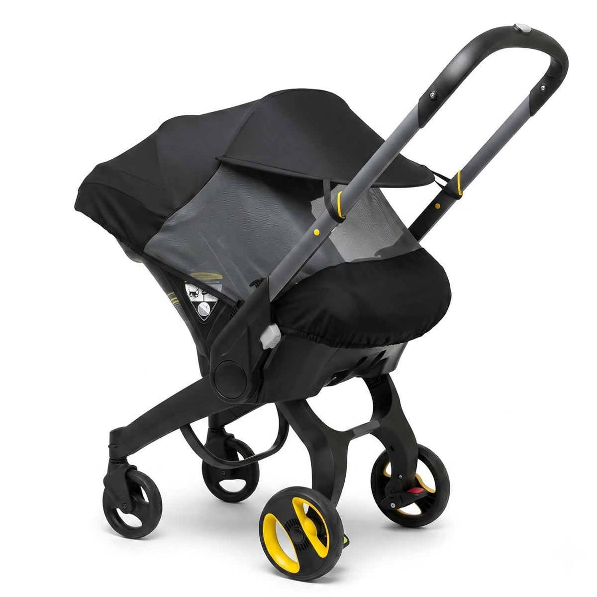 Sun Shade & Insect Cover for Doona Infant Car Seat & Stroller – Fully Enclosed Breathable Mesh, Extended Sun Visor, Bug Protection & Airflow (Stroller Not Included)