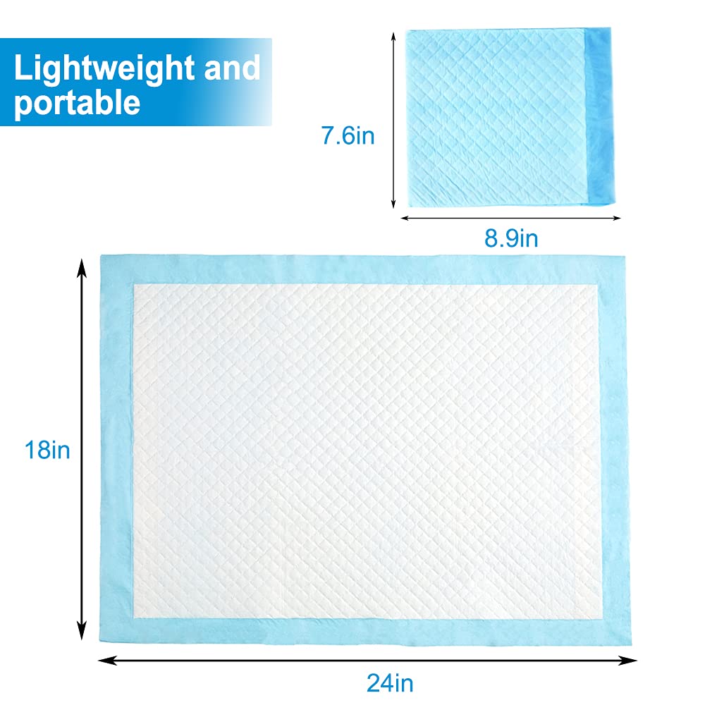 50 Pack 3-Layer Leak-Proof Disposable Changing Pads for Baby