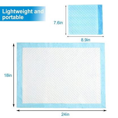 50 Pack 3-Layer Leak-Proof Disposable Changing Pads for Baby