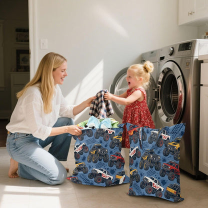 Monster Truck Waterproof Travel Laundry Bag Washable 2pk