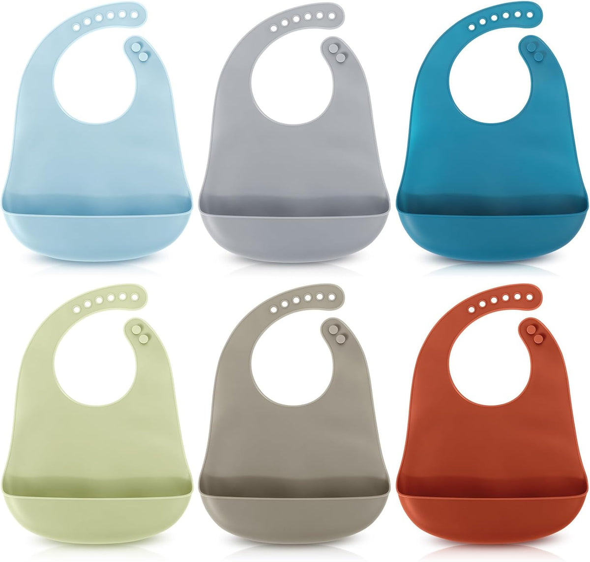 Silicone Bibs for Baby Waterproof Silicone Bib